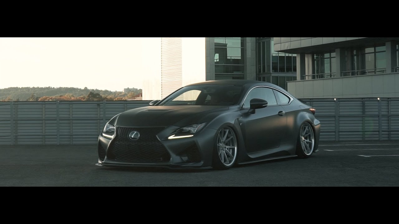 Bagged LEXUS RCF On WORK Wheels