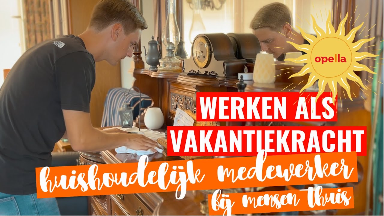Werken als vakantiekracht huishoudelijk medewerker bij mensen thuis