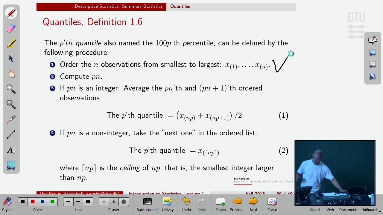Lec 1F: Summary Statistics: Quantiles