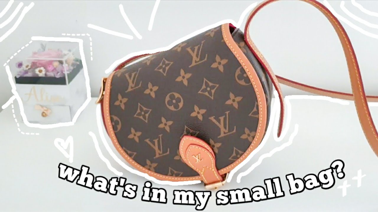What's in my bag 2021? | Small version | Louis Vuitton Tambourin | aesthetic ✨
