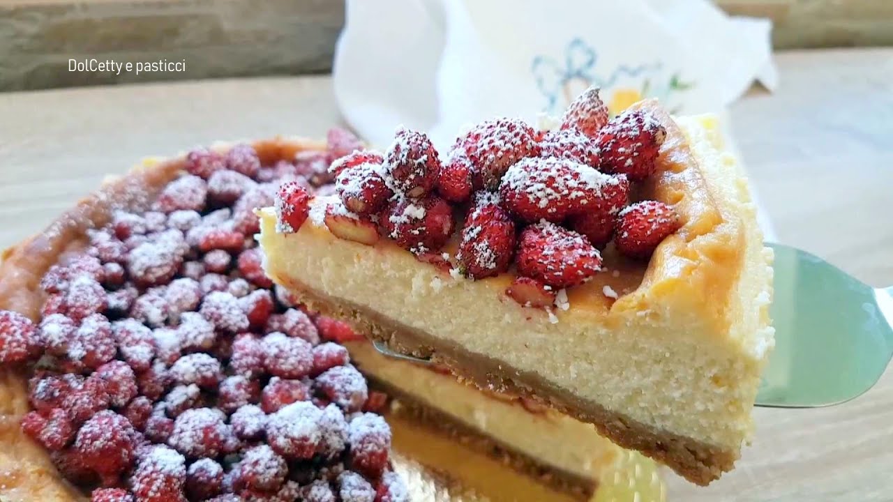 Cheesecake ricotta e mascarpone con fragoline