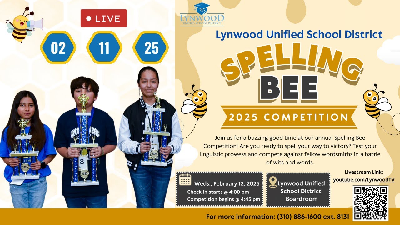 Lynwood Unified Spelling Bee 2025 | Feb. 12, 2025