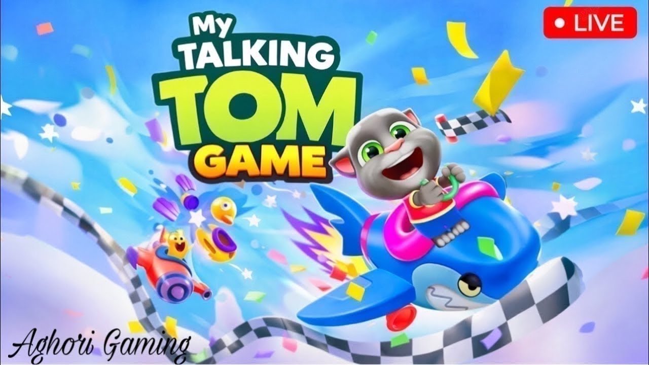 MY TALKING TOM 2GAME LIVE 🐱🎀#talkingtom#talkingtom2#shortslive#ytshorts#live#verticallive#fun#family