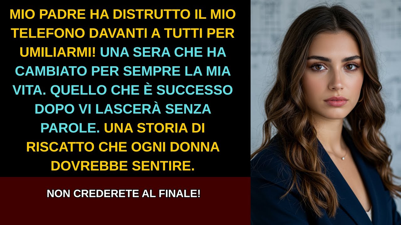 Mio padre ha rotto il mio telefono davanti a tutti solo per umiliarmi