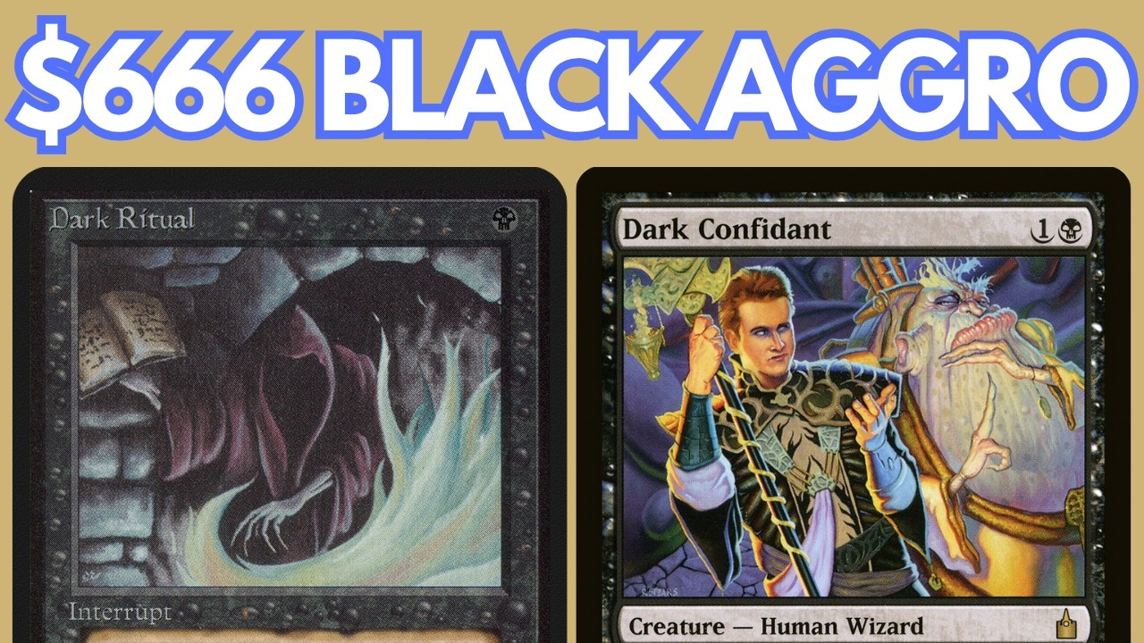 DARK CONFIDANT RETURNS! Legacy Mono Black Aggro with NO RESERVE LIST cards. MTG League
