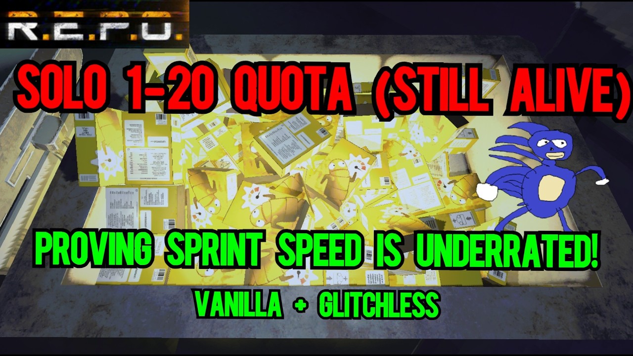 Sprint Speed is underrated! Solo 1-20 quota with heavy sprint speed