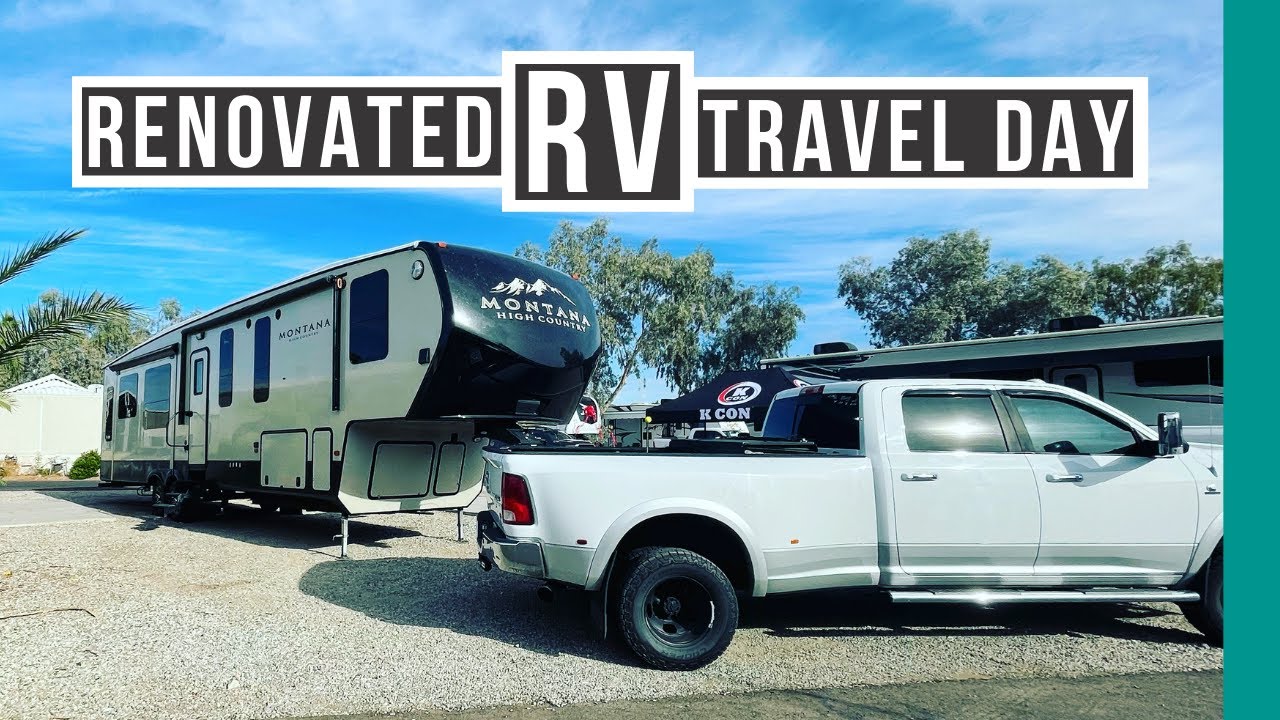 Travel Day in our Renovated Keystone Montana 5th Wheel