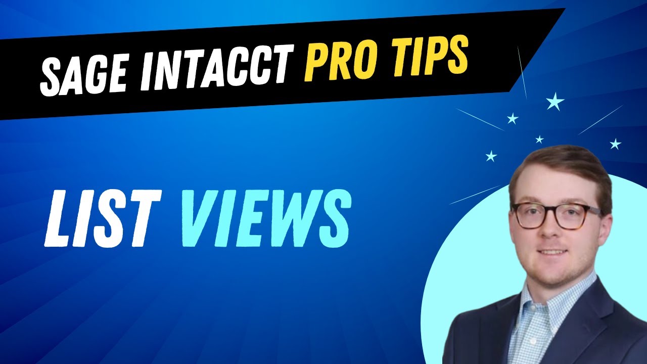Sage Intacct List Views