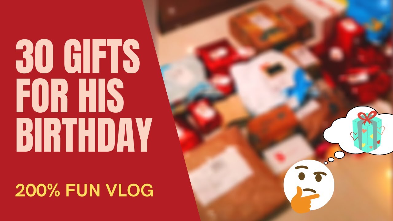 30 Gifts for Husband Birthday | Flipkart | Birthday VLOG |  30 Gifts for #husband #boyfriend