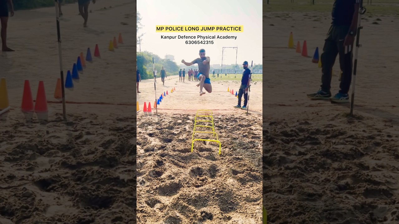 MP Police Long Jump #viral #delhipolice #mppolice #trending