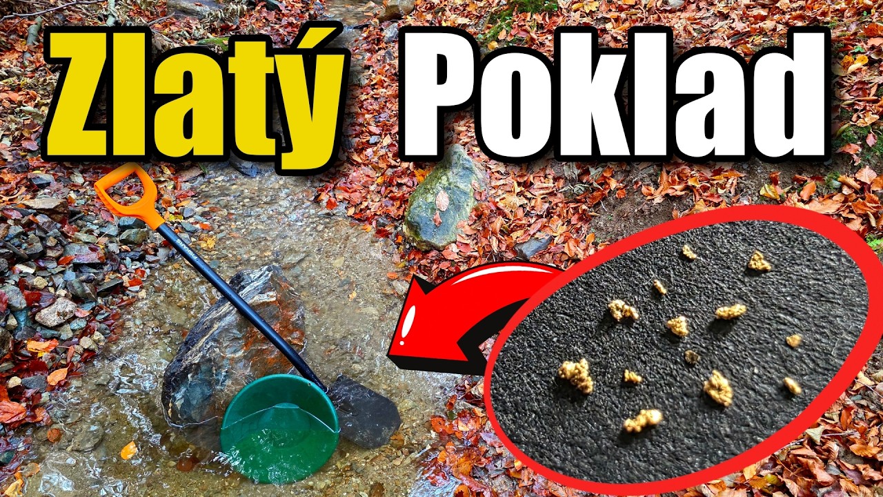 Pod kameňom sme našli ZLATO! ✨👀 Ryžovanie zlata v Karpatoch ⛏️🏞️
