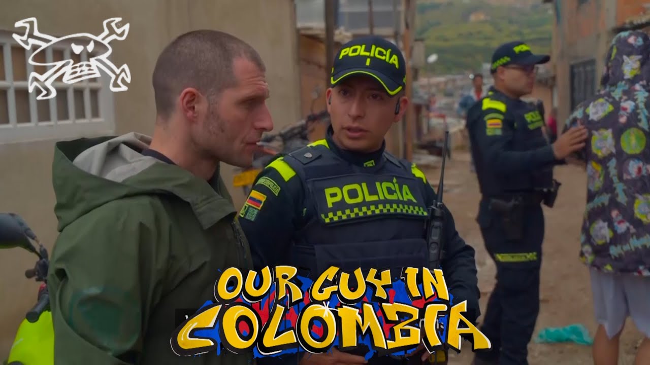 Police Patrol Search in the most DANGEROUS place in Colombia  | Our Guy in Colombia | Guy Martin