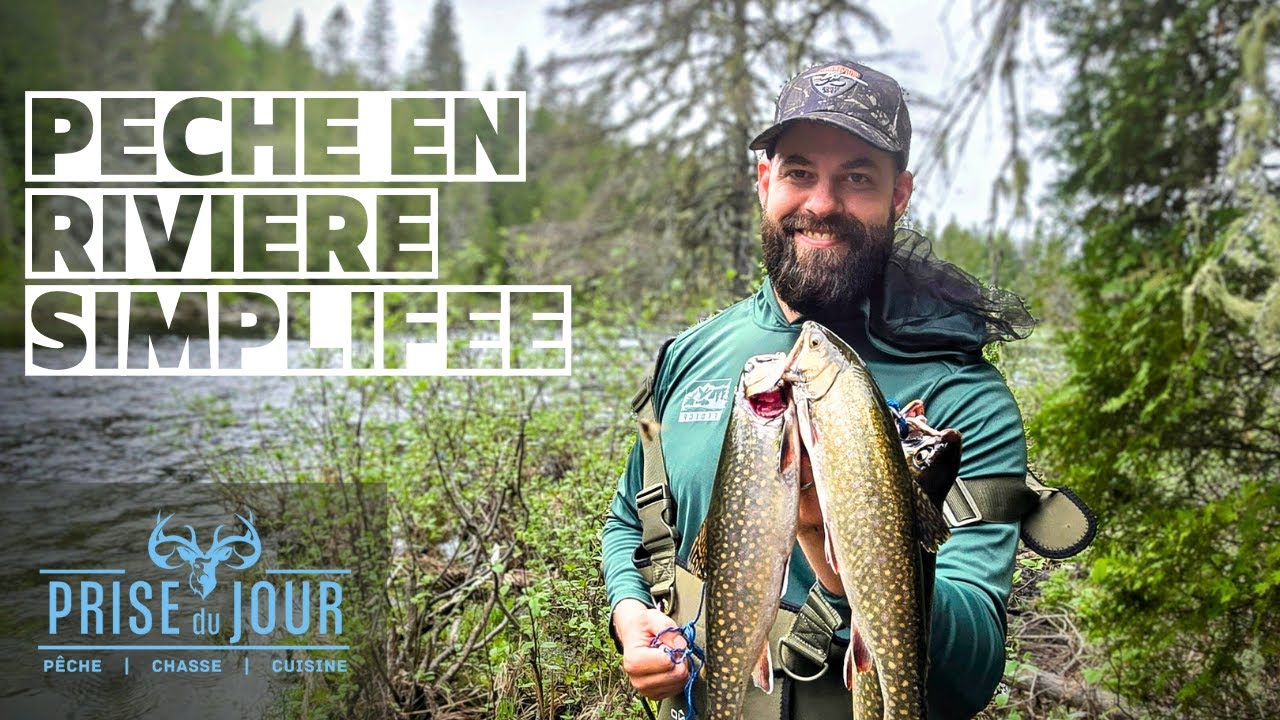 Pêche à la truite mouchetée en rivière à la réserve Duchénier, Terfa