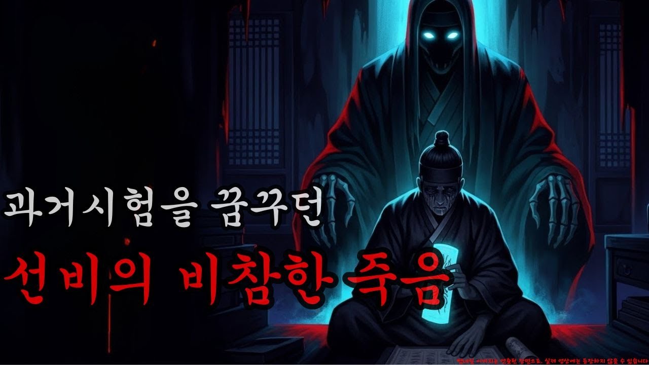 [공포·괴담] 과거시험을 꿈꾸던 선비의 비참한 죽음 ㅣ무서운이야기ㅣ귀신ㅣ오싹한이야기공포ㅣ조선시대 괴담