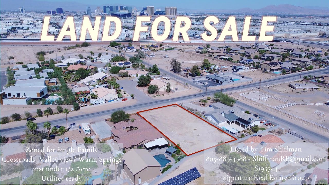 Rare Half Acre Lot For Sale Las Vegas | 10 Min to Strip & Allegiant Stadium