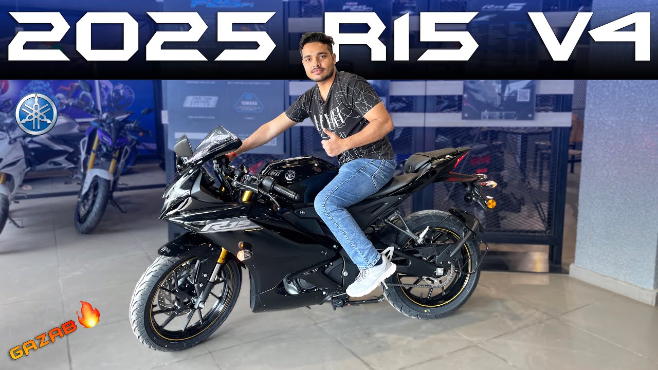 2025 Yamaha R15 V4 Black Colour | Most Beautiful Colour Of R15😍 | Price🔥