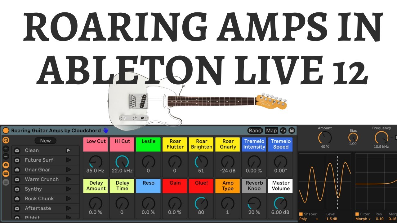 Roaring Guitar Amps in Ableton Live 12 (Free Download)