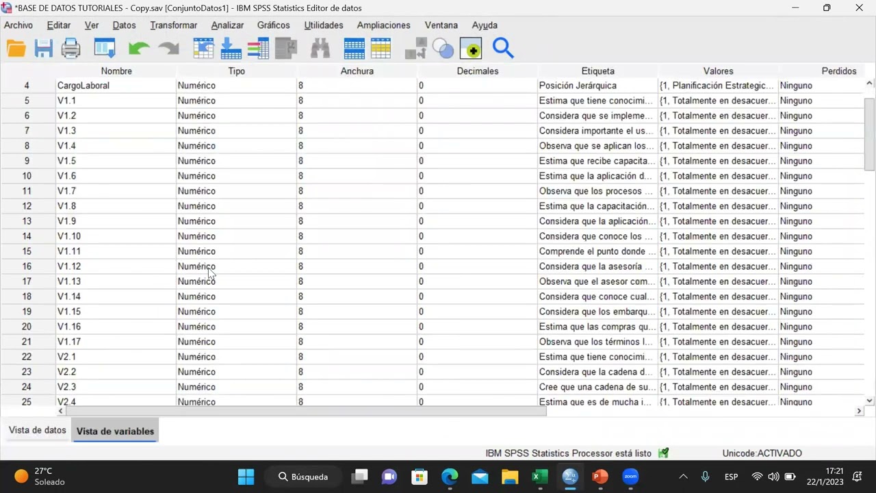 Crear Variables, Dimensiones e Indicadores