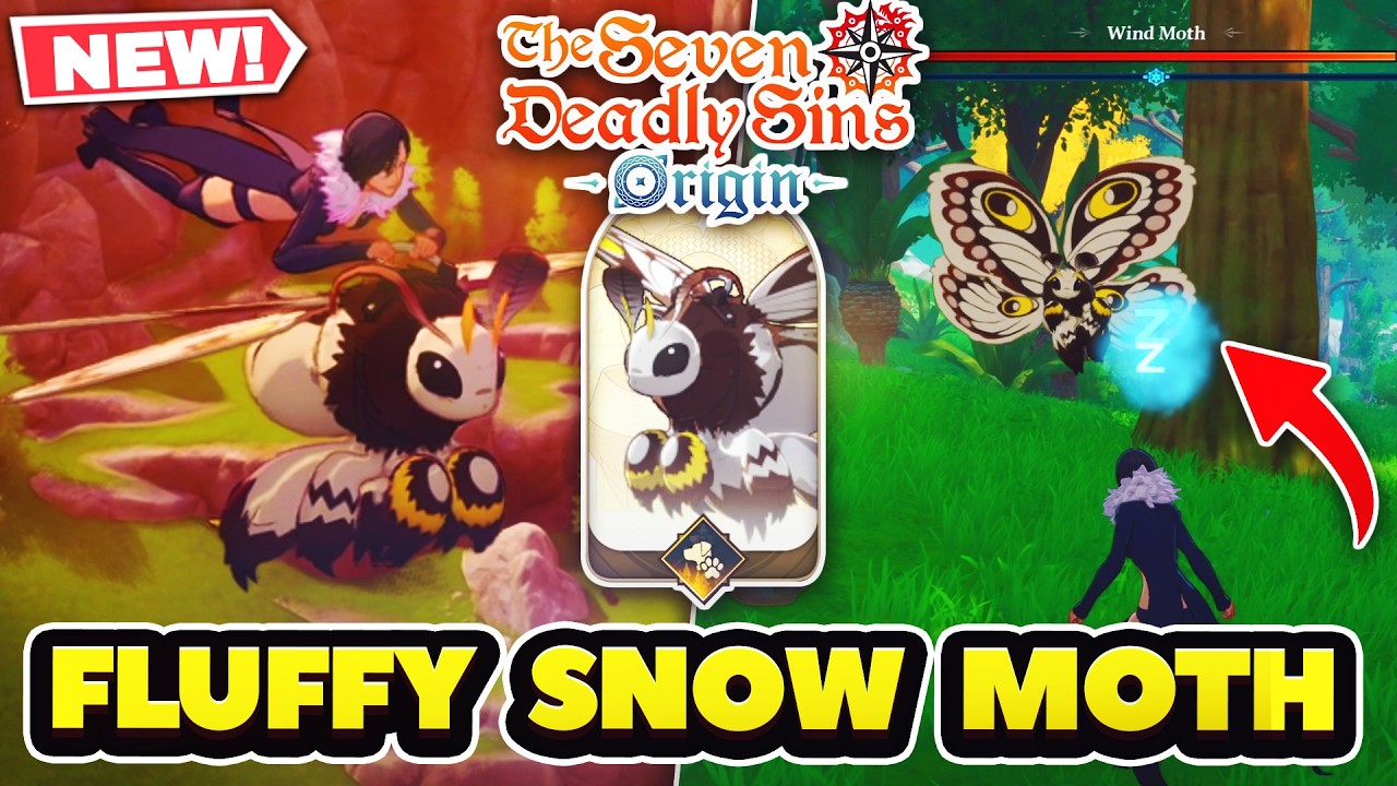 HOW TO CATCH & FIND FLUFFY SNOW MOTH! WORST GLIDER IN 7DS: Origin? (1.5 Pet)