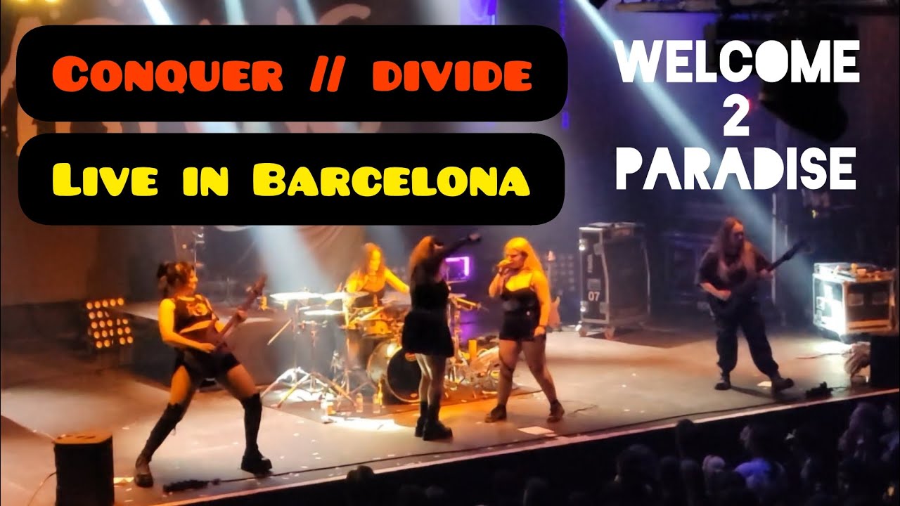CONQUER//DIVIDE - Welcome 2 Paradise - Barcelona 🇪🇦 - 4/8/24 #livemusic #metal #tour #fyp #martintc
