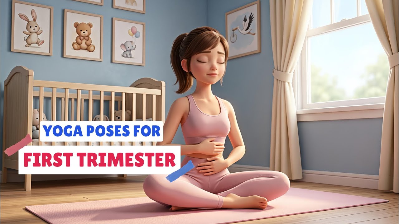 Yoga Poses for First Trimester | Safe Prenatal Yoga for Early Pregnancy | Relaxing Pregnancy Yoga