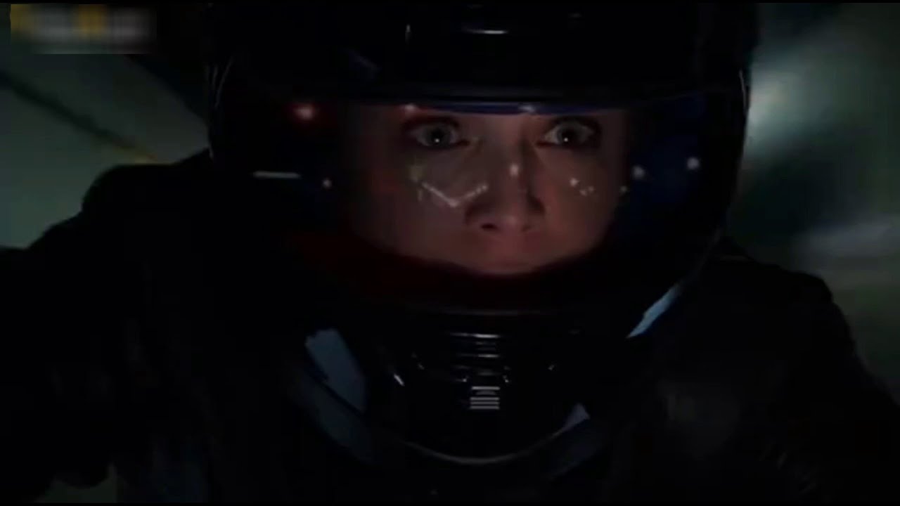 Actress Yancy Butler in Motorcycle Gear