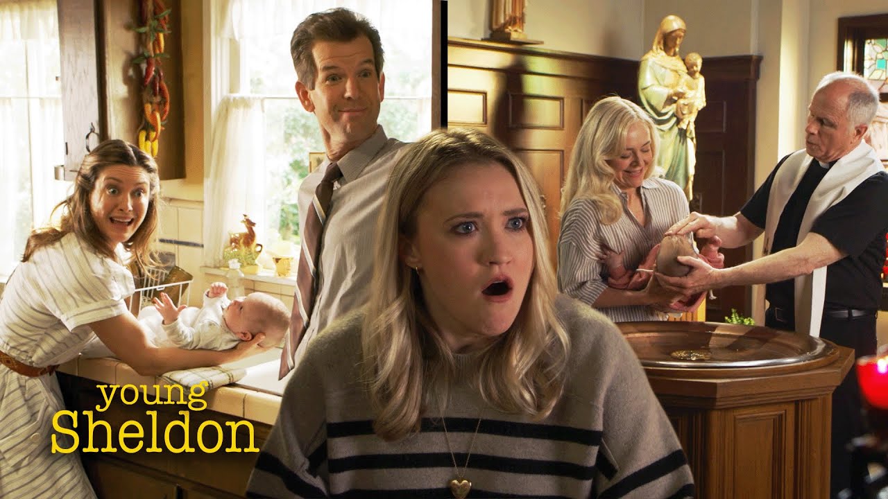 CeeCee&rsquo;s Double Christian Catholic Baptism | Young Sheldon