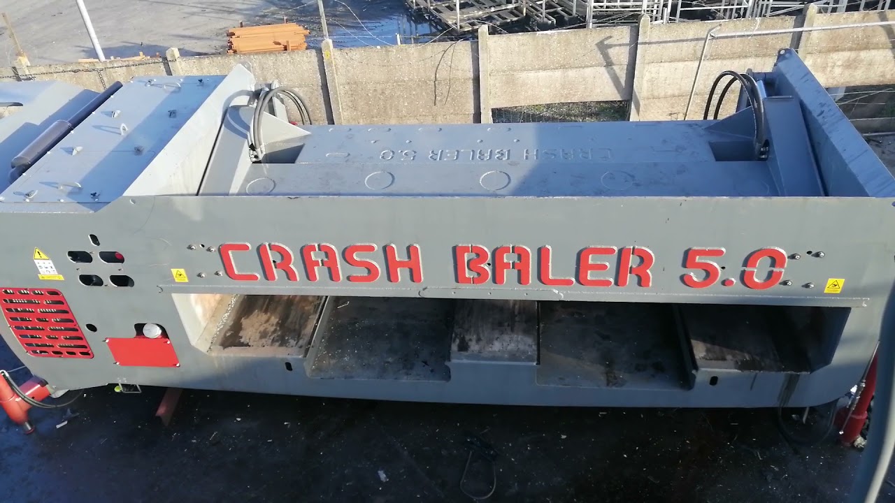 Pressa semi mobile CRASH BALER 5.0 - Interno cassa