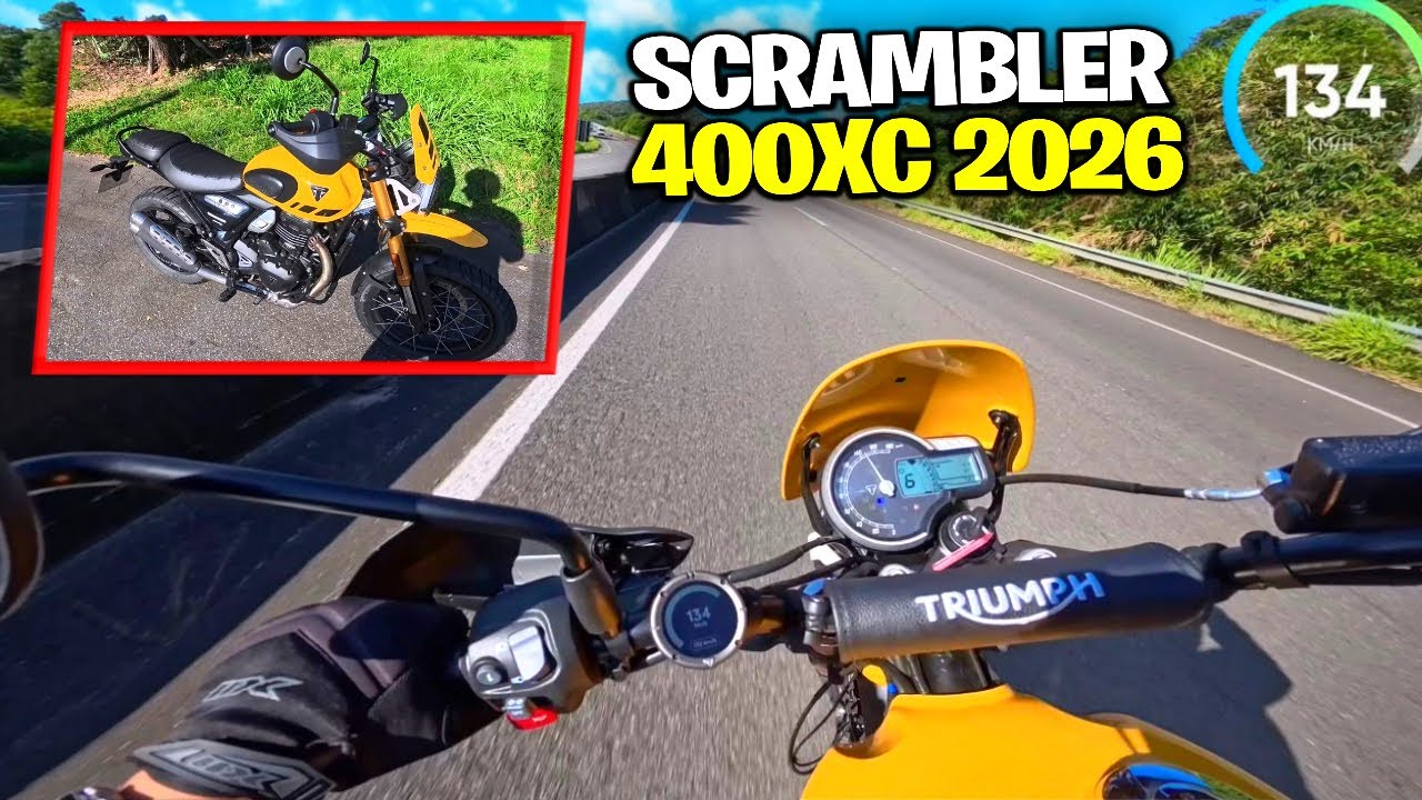 TEST RIDE NOVA TRIUMPH SCRAMBLER 400 XC 2026 - VAI BEM TANTO NO ON ROAD QUANDO NO OFF ROAD 2