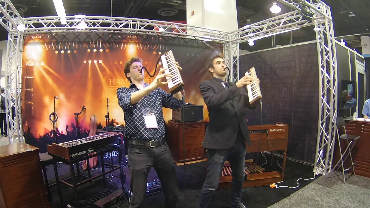 NAMM 2019   The Melodica Men perform at Hammond Organ