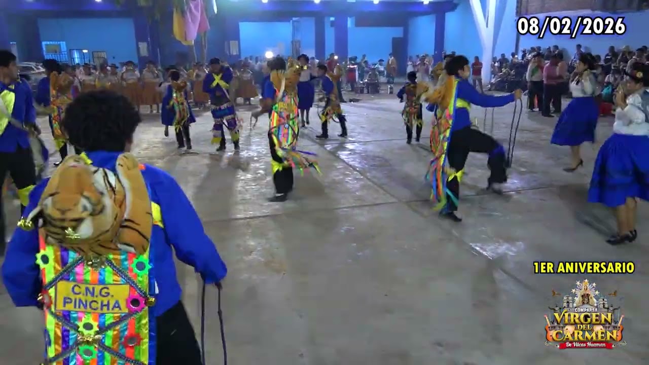 1ERANIVERSARIO VIRGEN DEL CARMEN DE VILCAS HUAMAN/COMPARSA NUEVA GENERACION DE SAN ANTONIO DE PINCHA