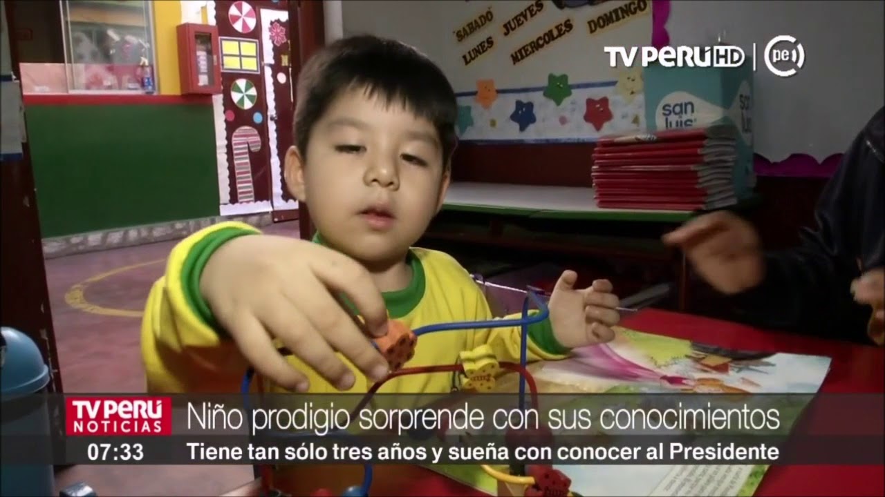 Niño prodigio sorprende con sus conocimientos