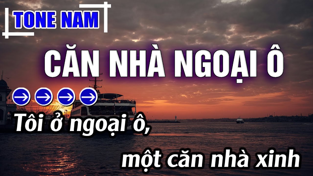 Căn Nhà Ngoại Ô Karaoke Tone Nam ( Am ) Beat Công Tuấn Bolero | Karaoke Đăng Khôi