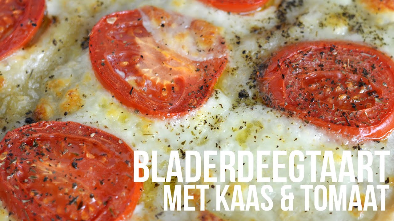 Bladerdeegtaart met mozzarella en tomaat - OhMyFoodness