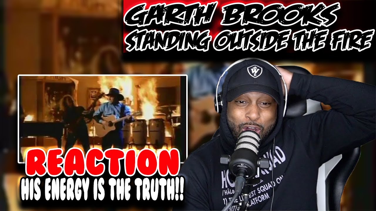 First Time hearing Garth Brooks ( Standing Outside The Fire ) |  Reaction