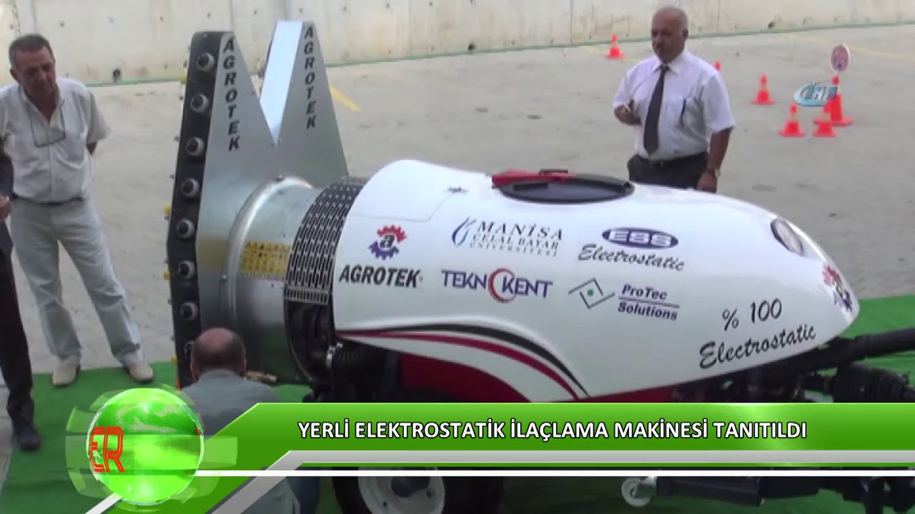 Yerli elektrostatik ilaçlama makinesi tanıtıldı