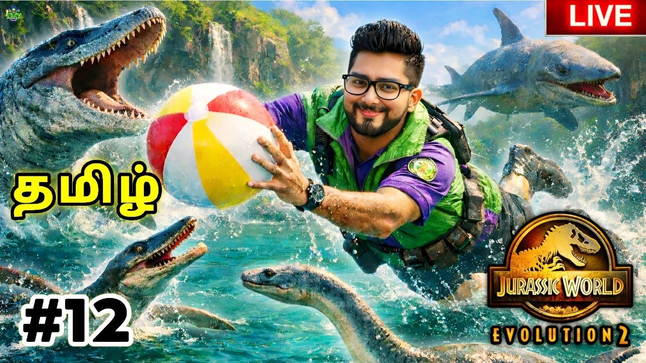 ஜுராசிக் உலகம் JURASSIC WORLD EVOLUTION 2 - LIVE - PART 12 (SANDBOX 4) | TAMIL | BCO DYNAZTY