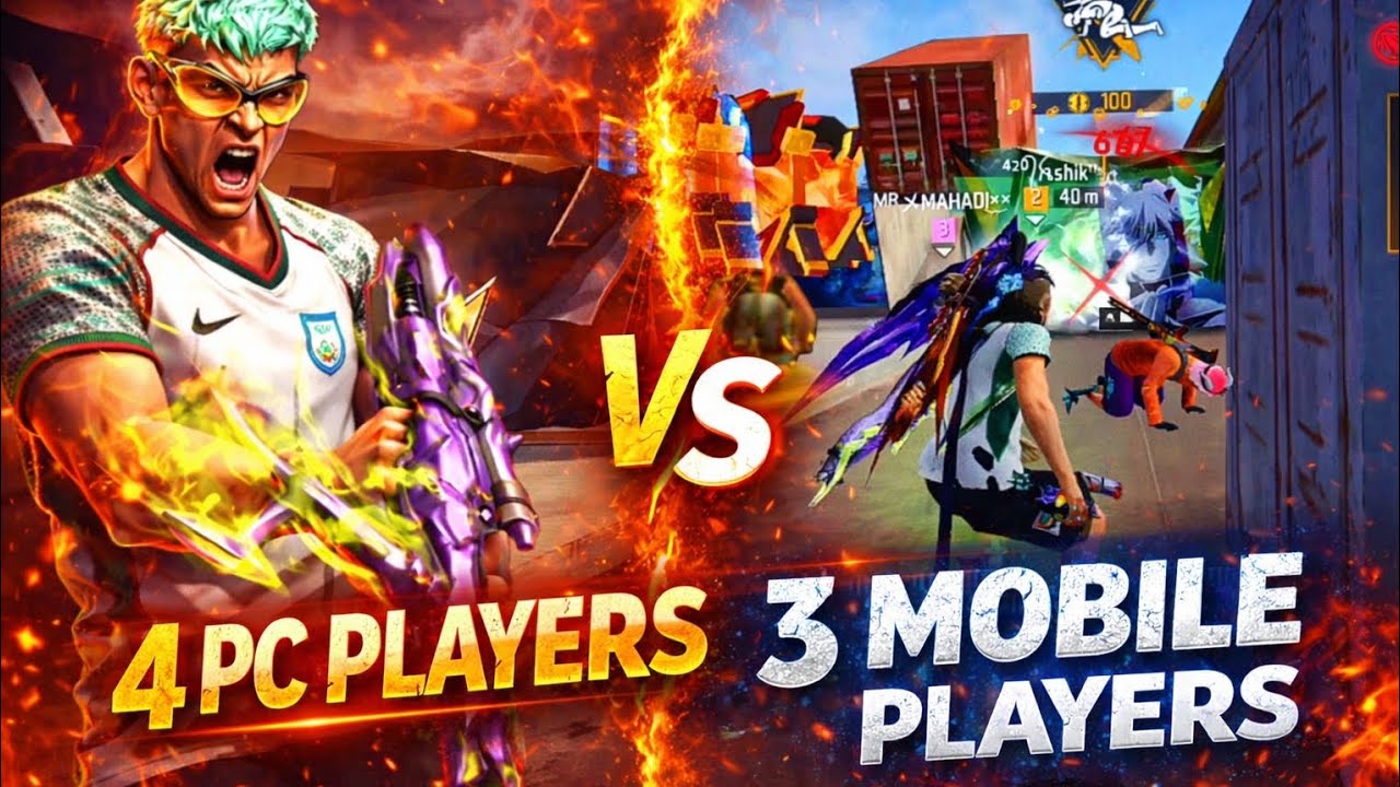 4 pc players vs 3 mobile players 🥴🍷
