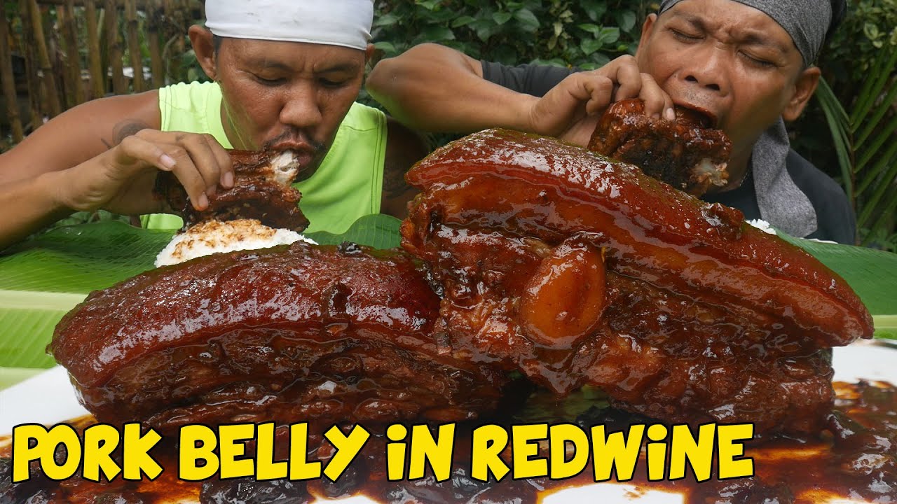 PORK BELLY IN RED WINE
