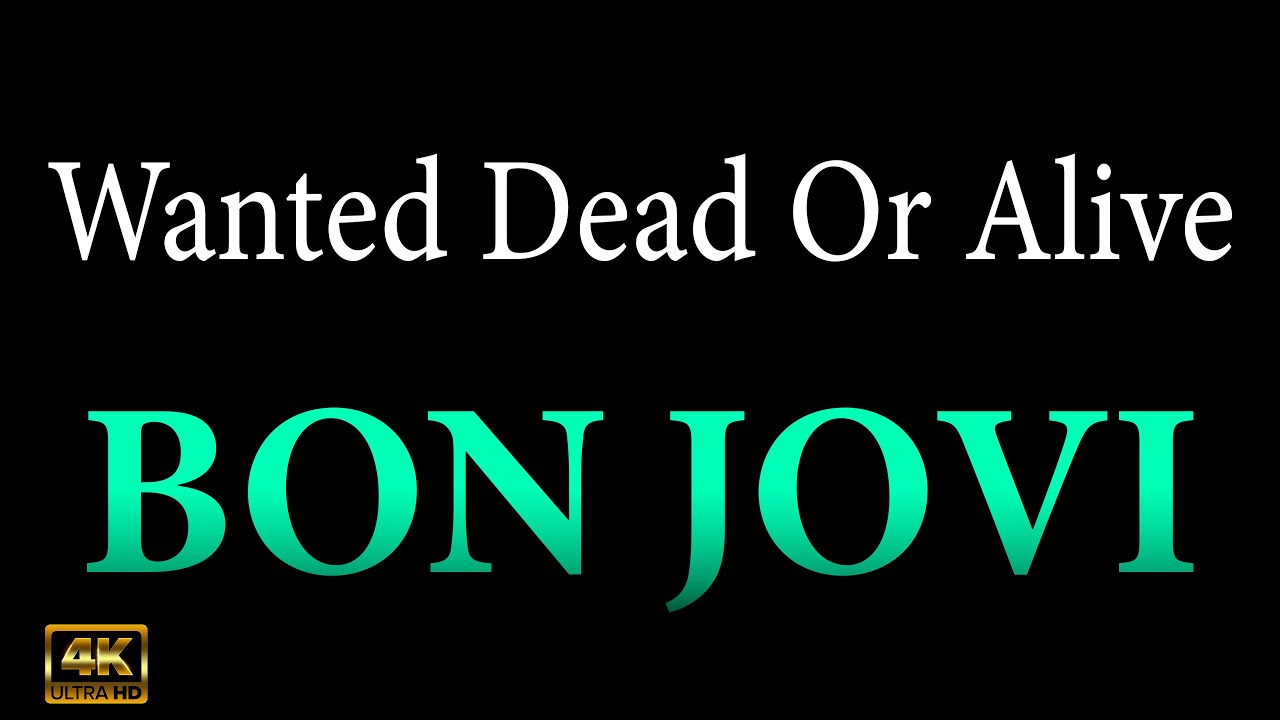 Wanted dead or alive KARAOKE - Bon Jovi