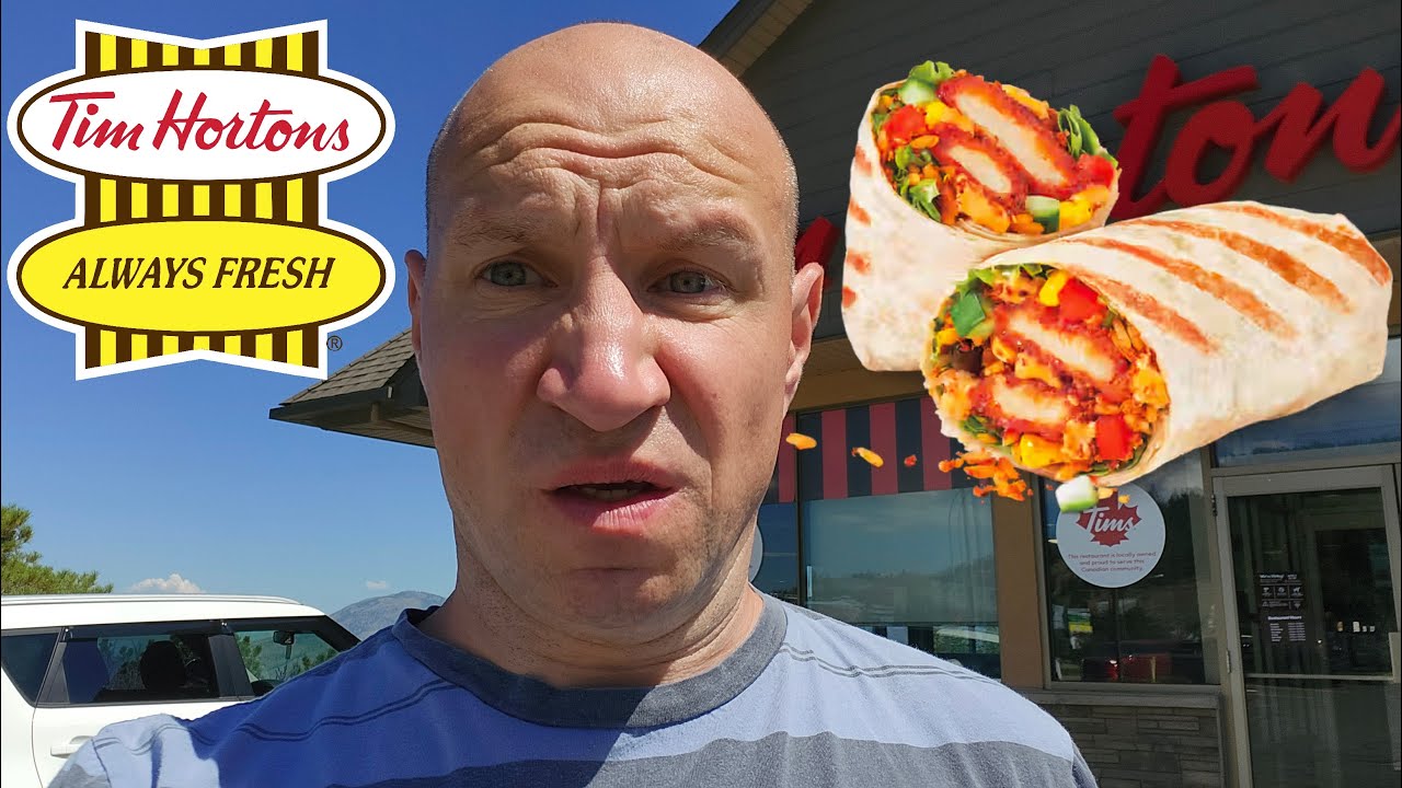 Tim Horton's New BBQ Chicken Loaded Wrap with Cheese!