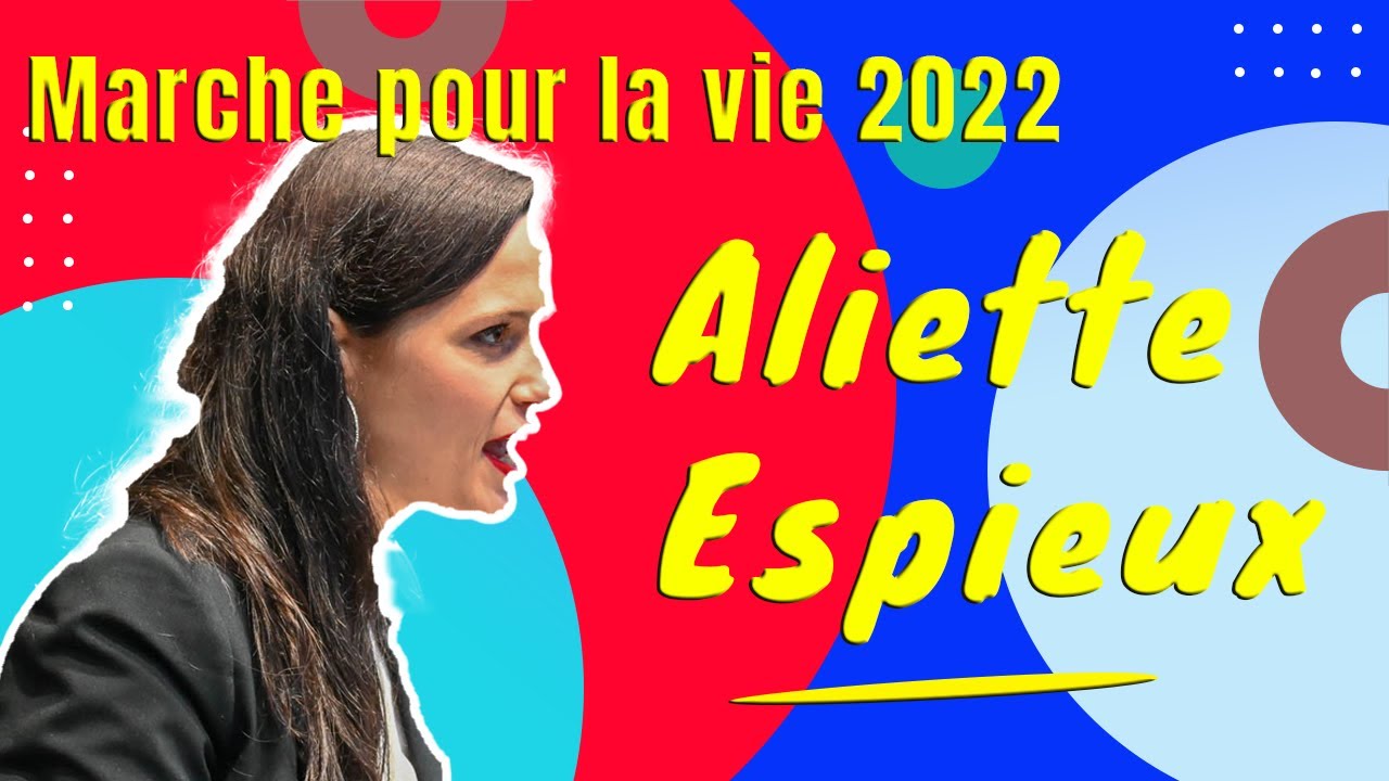 Discours d'Aliette Espieux &agrave; la Marche pour la vie 2022