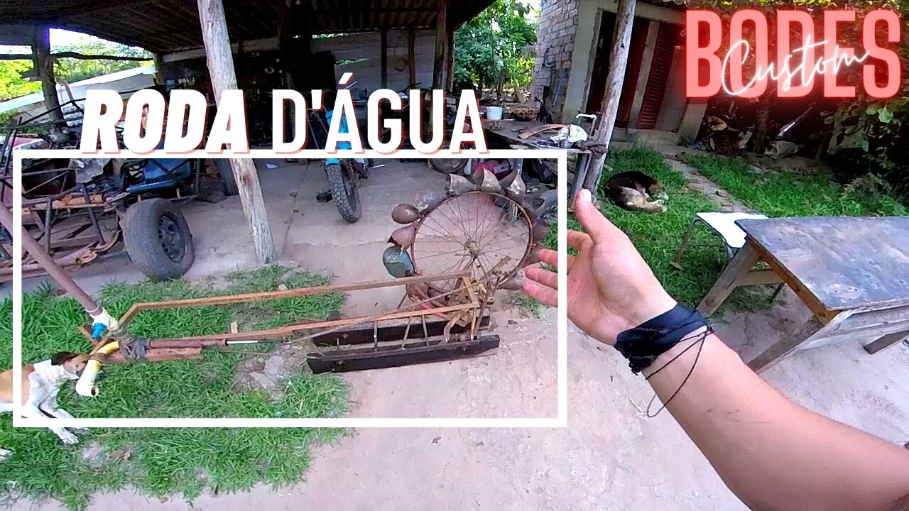 Tudo sobre a roda d'água feita com amortecedor de carro