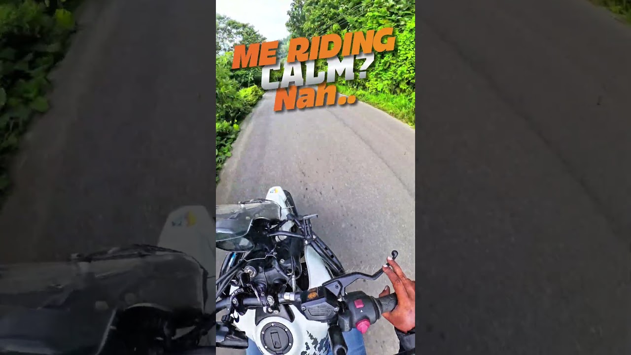 Why so calm while riding? Bro, I&rsquo;m actually spotting obstacles before they even think of appearing🛣️