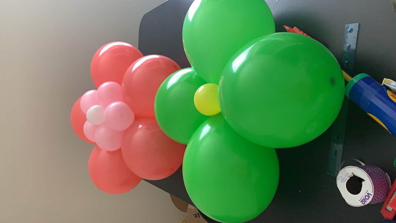Como hacer flores sencillas de Globos para sus fiestas