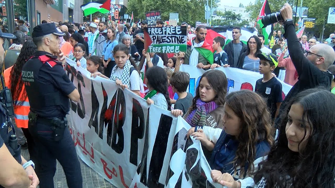 Manifestaci&oacute; Unit&agrave;ria per Palestina  Totes amb Palestina