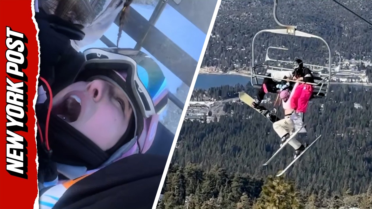 Skier Left Dangling From Ski Lift After Prank Gone Wrong