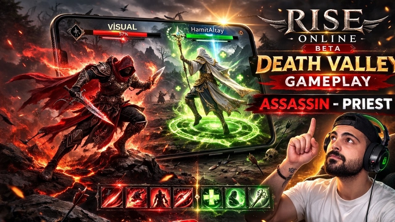RİSE ONLİNE MOBİL BETA DEATVALLEY GAMEPLAY / ASSASİN - PRİEST #gameplay