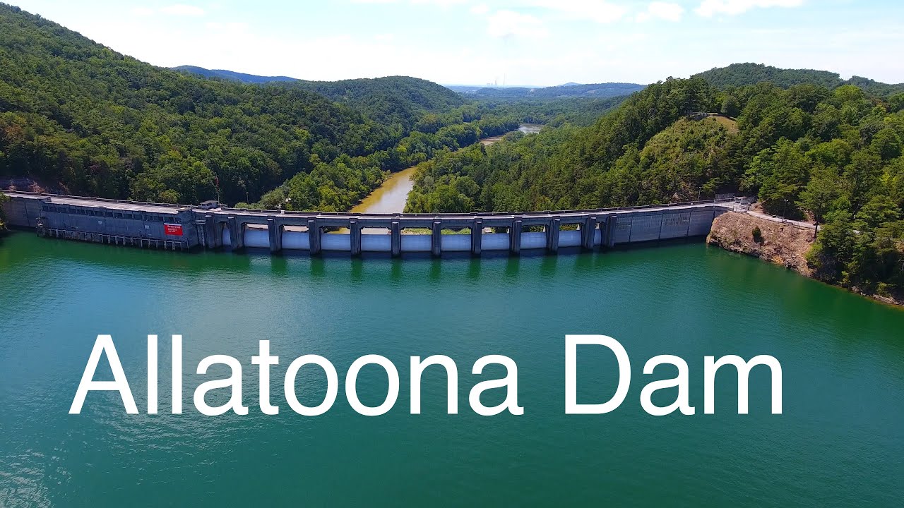 DJI Phantom 4 4K UHD raw footage - Allatoona Dam (Drone Video)
