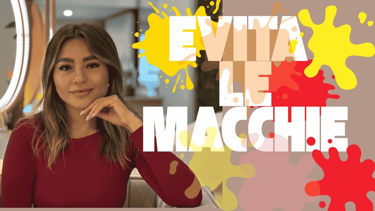 Come evitare macchie sulle schariture